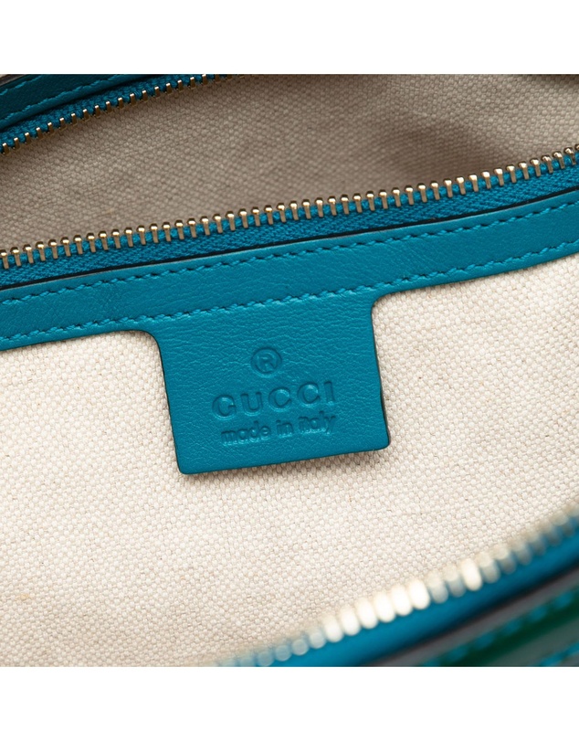 Pre-Loved by Azura Reborn - Pre-Loved Small Microguccissima Bicolor Patent Nice Dome Satchel