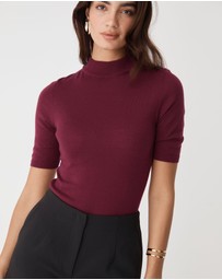 Forcast - Ellen Wool Short Sleeve Knit