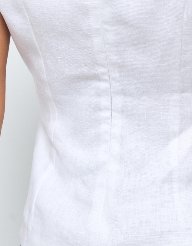 AERE - Lea Gathered Linen Top