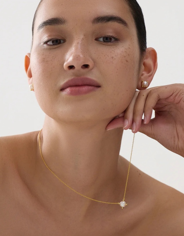 Najo - Moana Yellow Gold Pearl Necklace