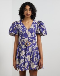 Sofia Irina - Balloon Sleeve Mini Dress