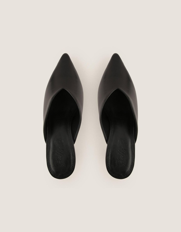 Shelly Shen - Blake Low Heels Black Leather