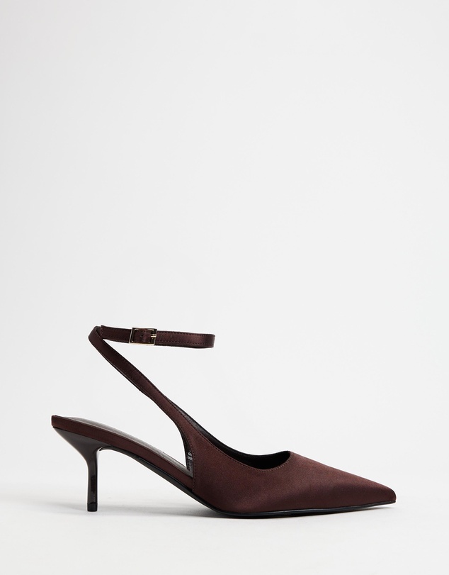 Atmos&Here - Kaia Satin Sling Back Heels