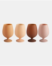 porter green - stemm silicone unbreakable wine glasses