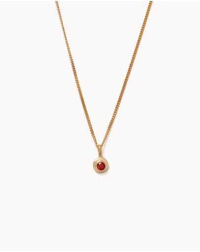 Kirstin Ash - Birthstone Necklace July Ruby