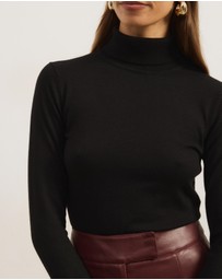 Atmos&Here - Kate Wool Blend Turtle Neck Knit Jumper
