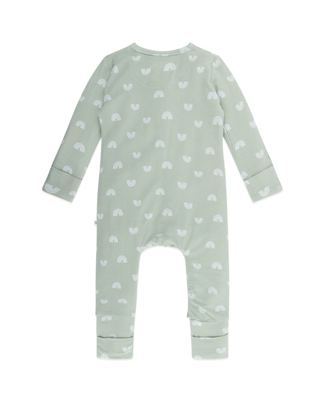 Kynd Baby - Day or Night Onesie in Sage Rainbow