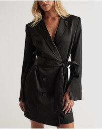 Decjuba - Celiene Satin Blazer Dress