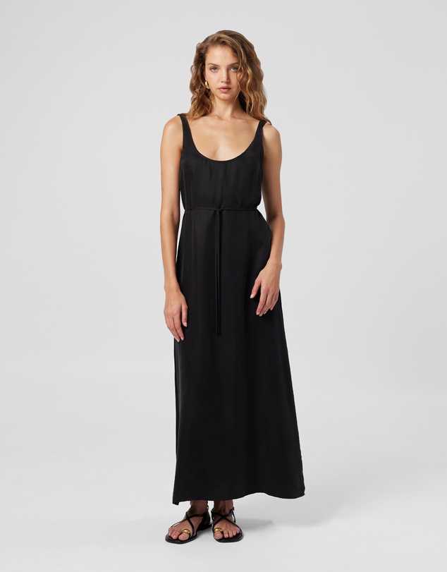 MVN - Pepperwood Cupro Scoop Neck Dress