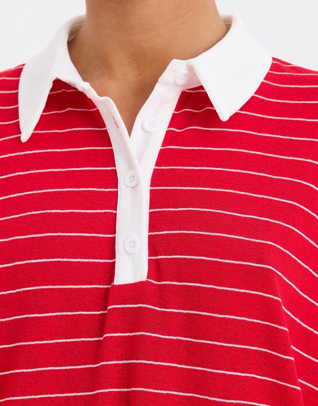 Calli - Estelle Stripe Polo Shirt