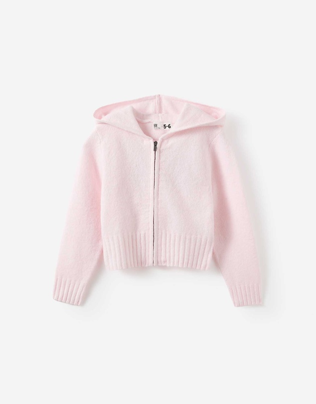 Cotton On Kids - Knitted Zip Through Hoodie