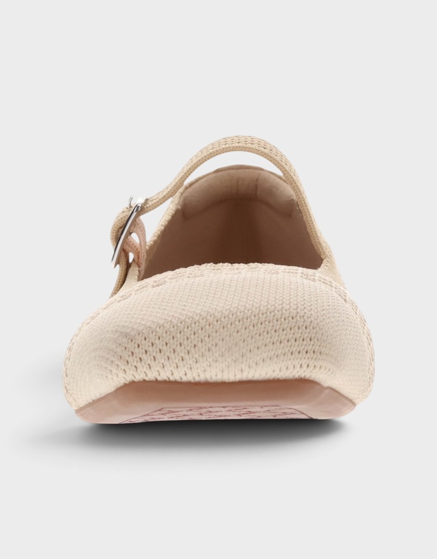 Mia Vita - Violet Open Knit Flat - Natural