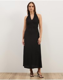 Atmos&Here - Gabi Halter Textured Midi Dress