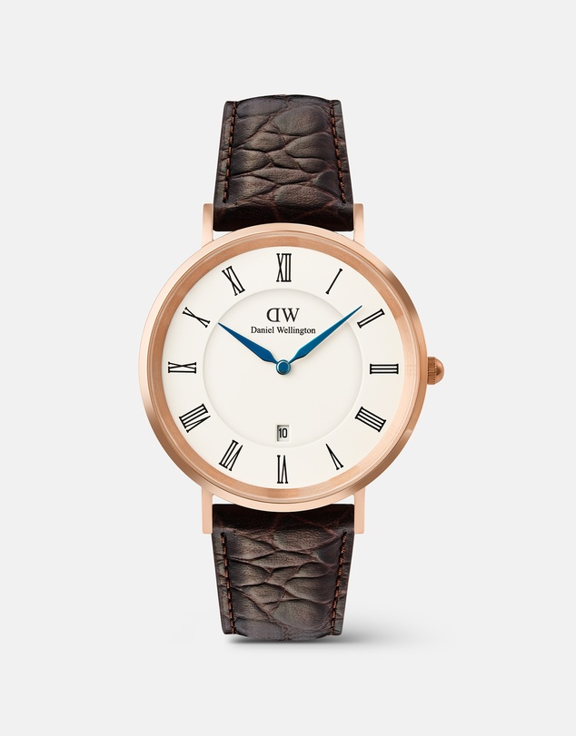 Daniel Wellington - Classic 40mm Roman Numerals Date Croc Belly
