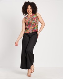 The Social Outfit - Silk Shell Top - Fairfield Bloom