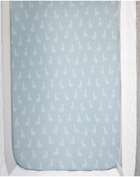 Living Textiles - 2 Pack Organic Bedside Sleeper Fitted Sheet - Wild Safari