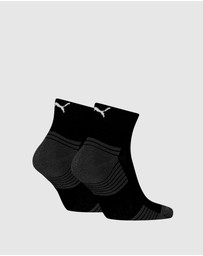 Puma - 2pk Cushioned Quarter Socks - Unisex
