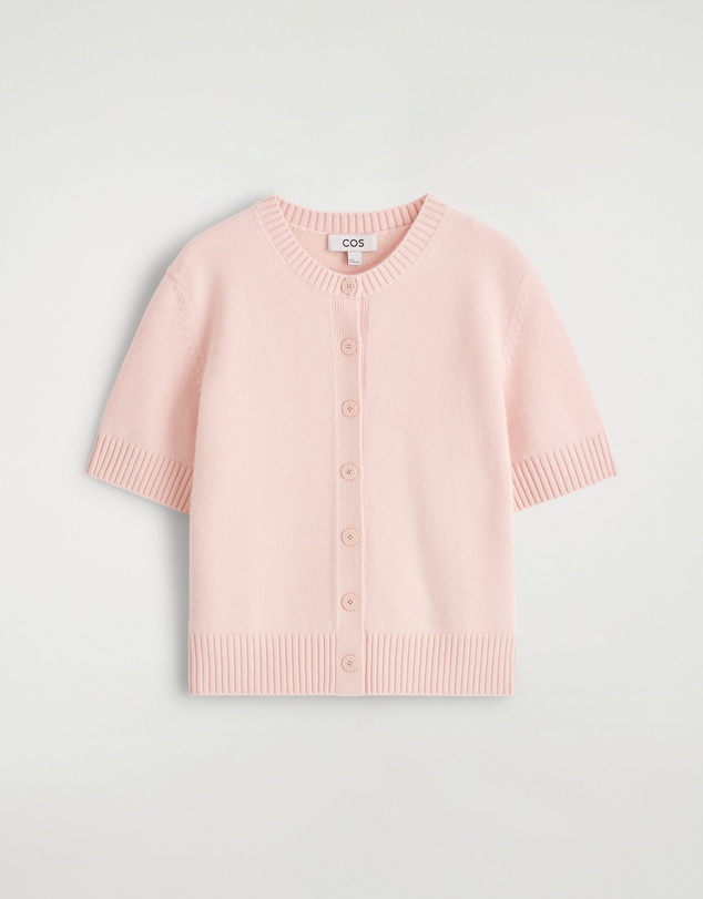 COS - Merino Wool Short-Sleeved Cardigan
