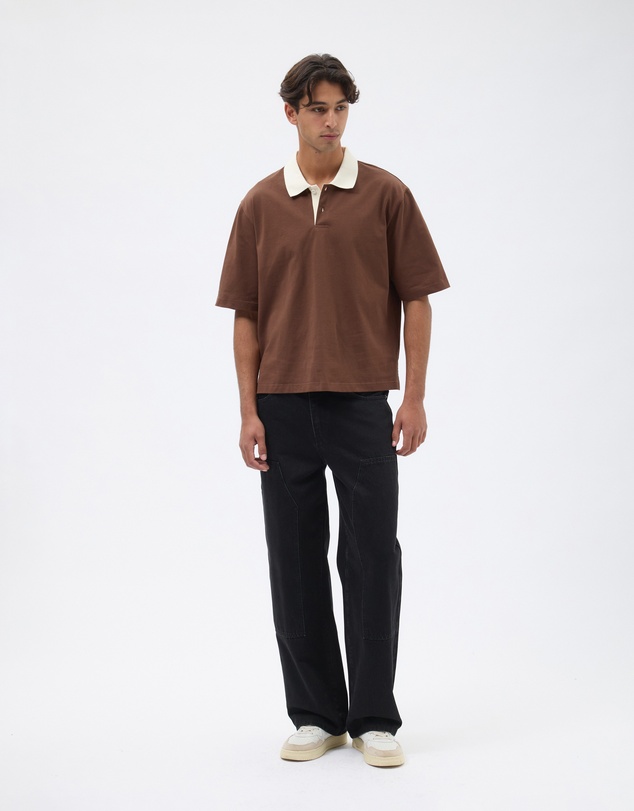 AERE - Boxy Contrast Polo