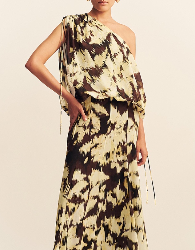 Shona Joy - Benny Off Shoulder Blouson Maxi Dress