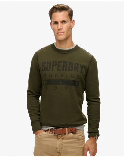 Superdry - Slim Fit Surplus Graphic Crew