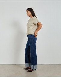 DRICOPER DENIM - Lina Mid Rise Straight Leg Jeans
