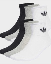 adidas Originals - Mid Ankle Socks 6 Pairs Unisex