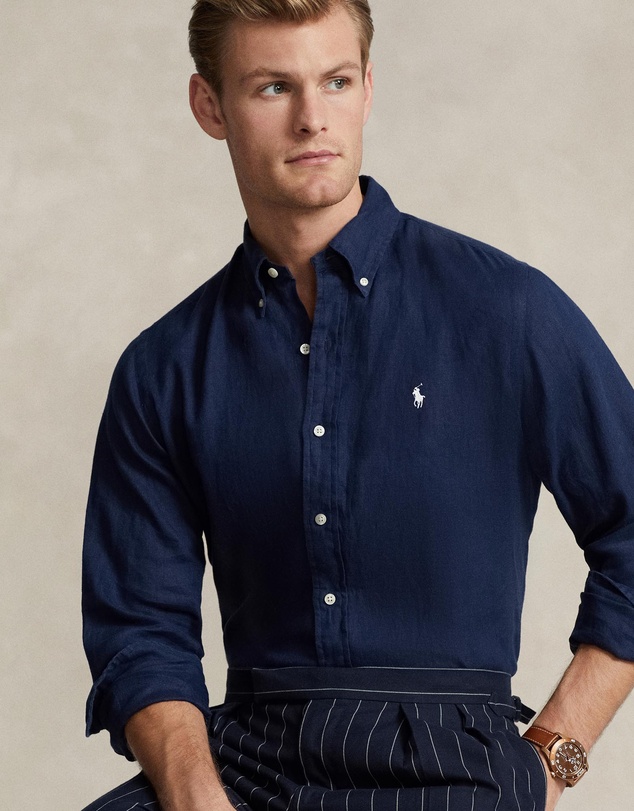Polo Ralph Lauren - Custom Fit Linen Shirt- ICONIC EXCLUSIVE