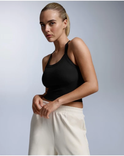 2XU - Fluid Tencel Rib Crop Singlet