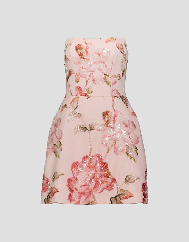 JUSTIN TONG - Ellaire Beaded Mini Dress