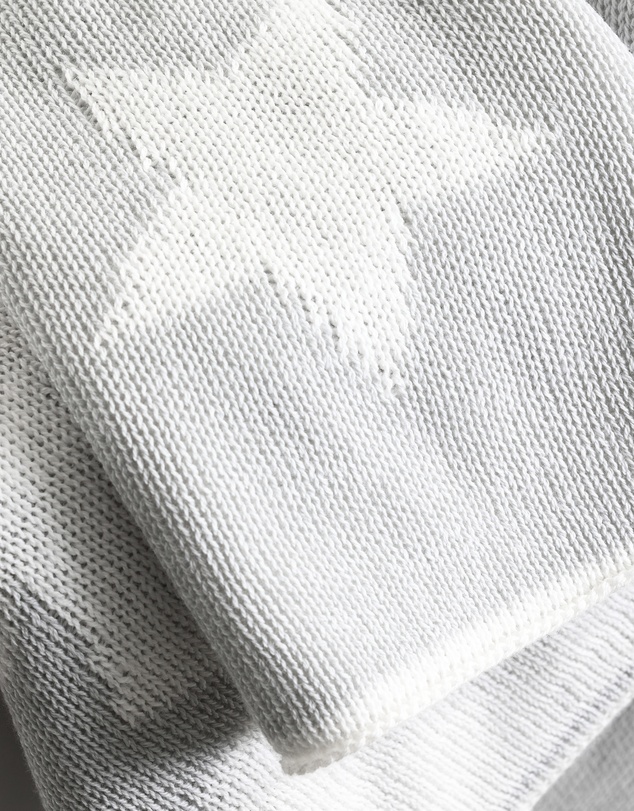 Living Textiles - Pram Knitted Blanket - Grey Stars