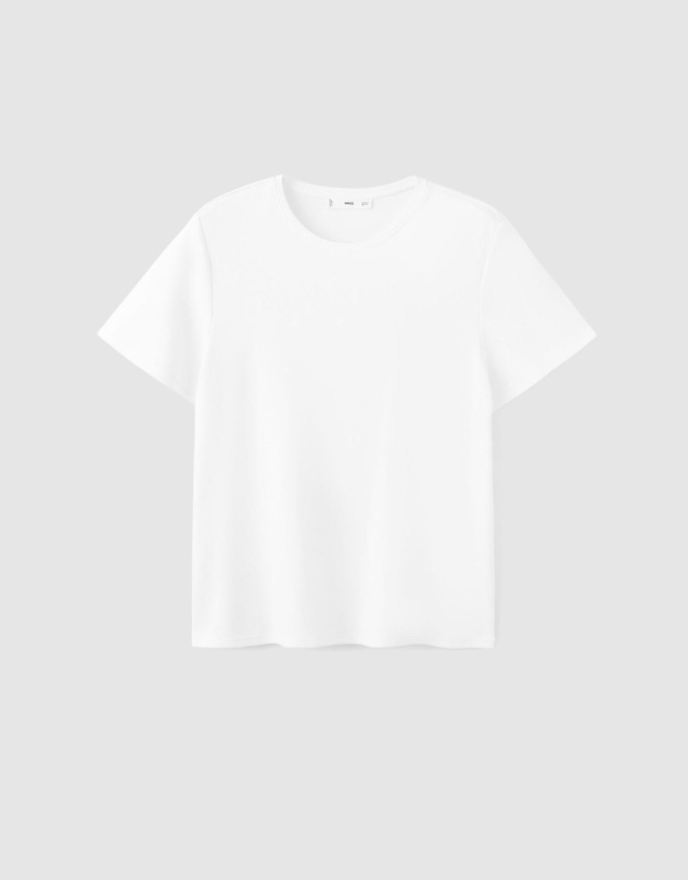 M.N.G - Short-Sleeved Cotton T-Shirt