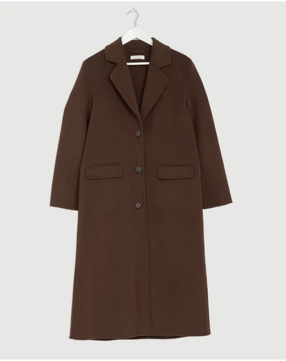 Revibe - Repaired AERE Orla Double Faced Wool Coat - AU 6
