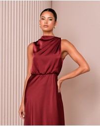 Azzurielle - Darsha Blouson Maxi Dress