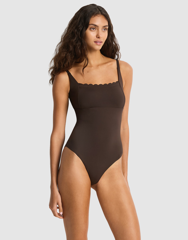 Sea Level Australia - Scalloped Square Neck Bralette One Piece