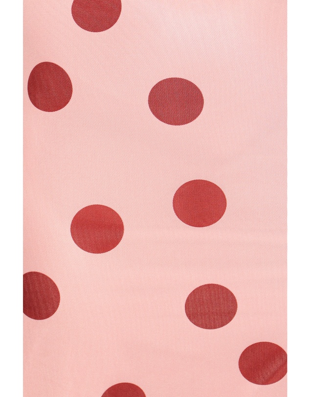 Petal & Pup - Milani Mesh Column Skirt - Pink Polka Dot