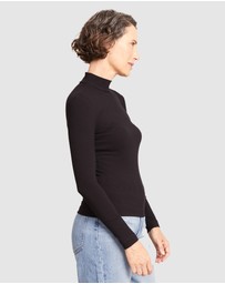Boody - Ribbed Turtleneck Top