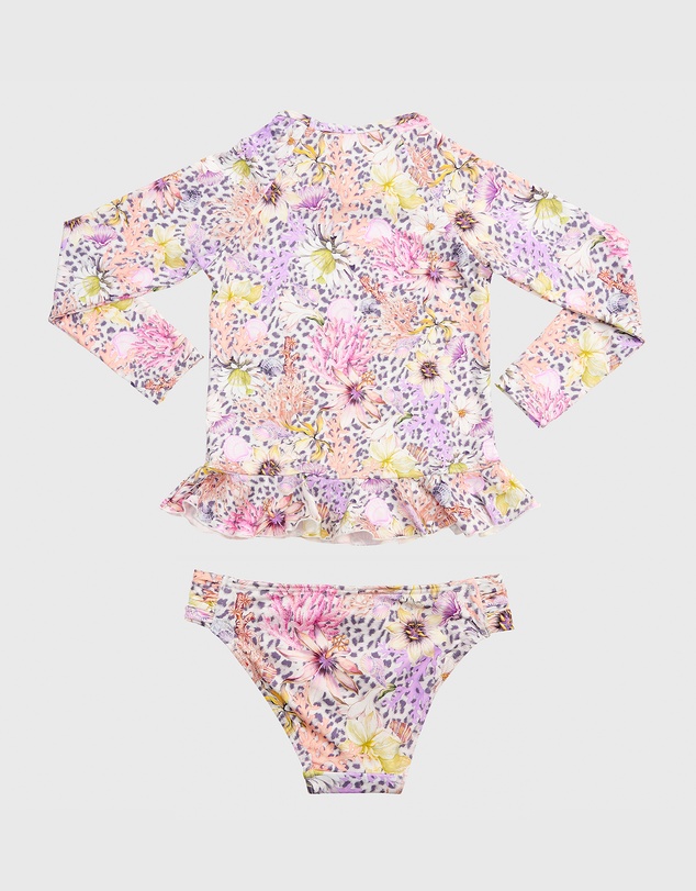 Aqua Blu Kids - Daisy Long Sleeve Rash Vest Set - Kids