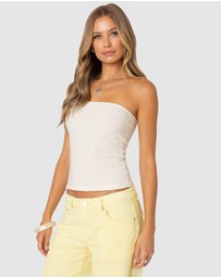 EDIKTED - Albina Textured Tube Top