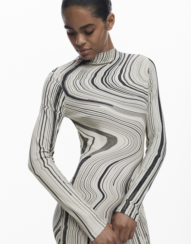 Desigual - Wavy striped dress