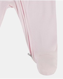 Nike - Striped Footed Coverall - Babies