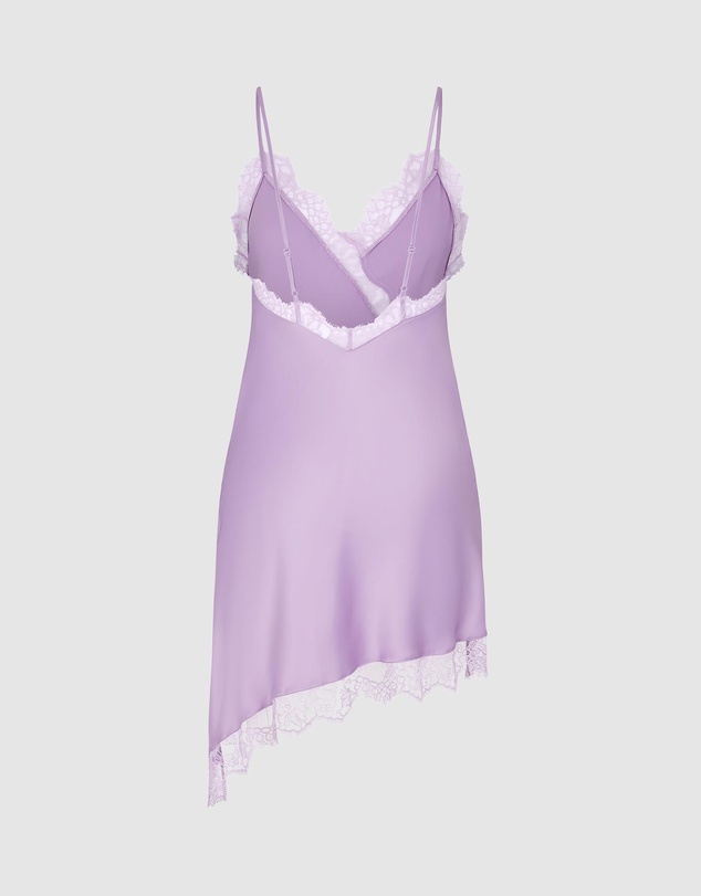 Hunkemoller - Satin Lace Asymmetric Slipdress