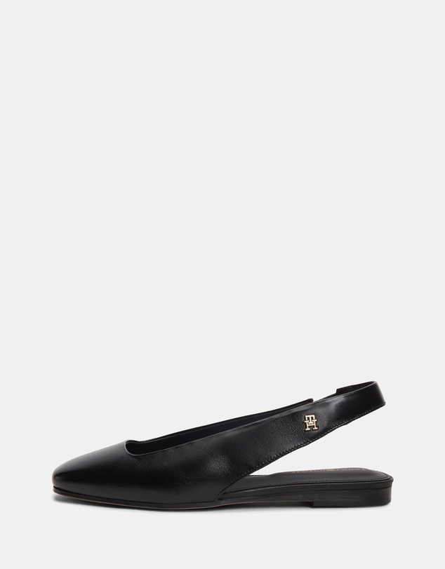 Tommy Hilfiger - Lana Leather Sling Back Ballerina Flats - Women's