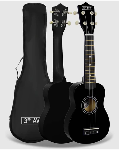 iWorld - 3rd Avenue Soprano Ukulele - Black