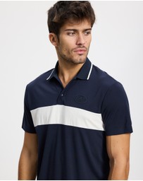 Emporio Armani EA7 - Train Golf Colour Block Stripe Polo