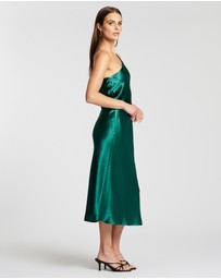 Third Form - Running Water Bias One Shoulder Dress