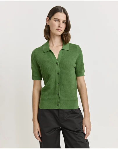 Toorallie - Grain Stitch Button Polo