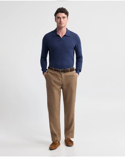 Oxford - Dominic Polo Cashmere Blend Knit