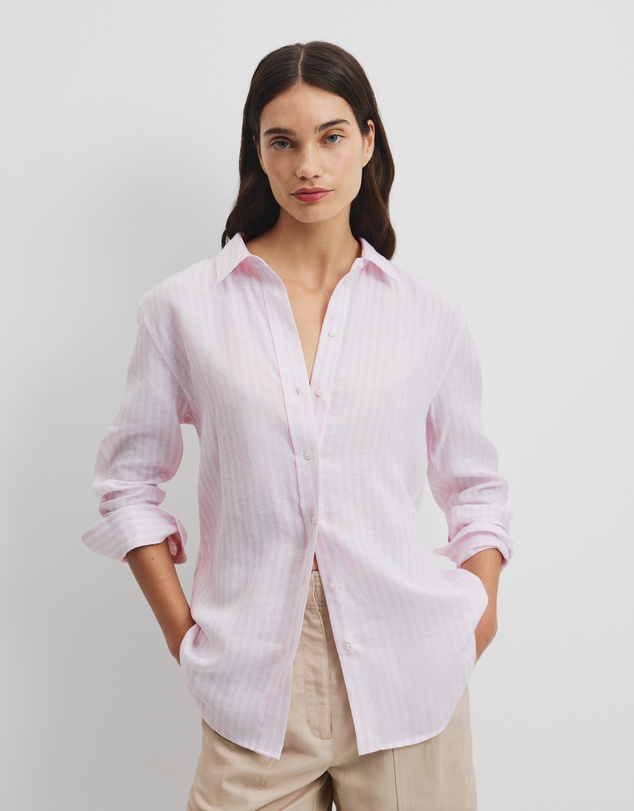 Country Road - Organically Grown Linen Stripe Shirt