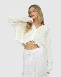 Belle & Bloom - Another Love Fringe Zip Knit